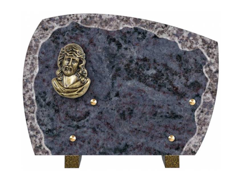 Modern sensitive granite plaque.