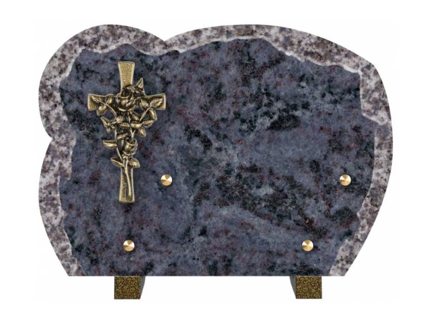 Modern sensitive granite plaque.