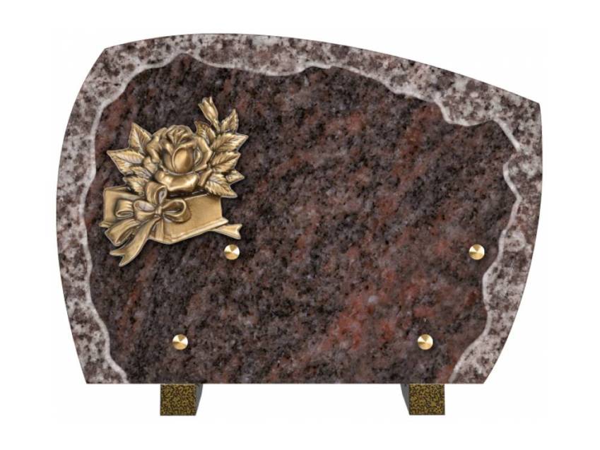 Modern sensitive granite plaque.