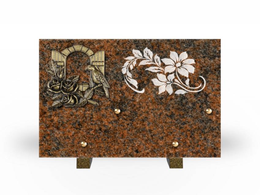 Symbolic Rectangle Granite Plaque.