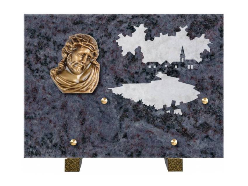 Symbolic Rectangle Granite Plaque.