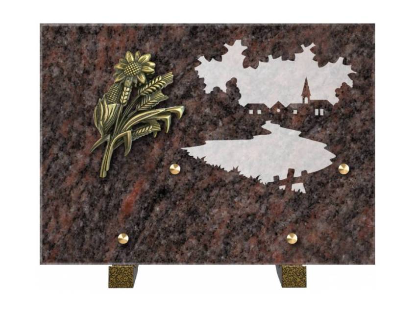 Symbolic Rectangle Granite Plaque.