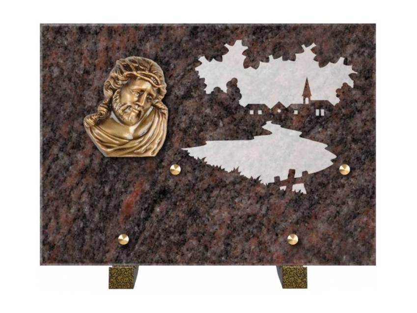 Symbolic Rectangle Granite Plaque.