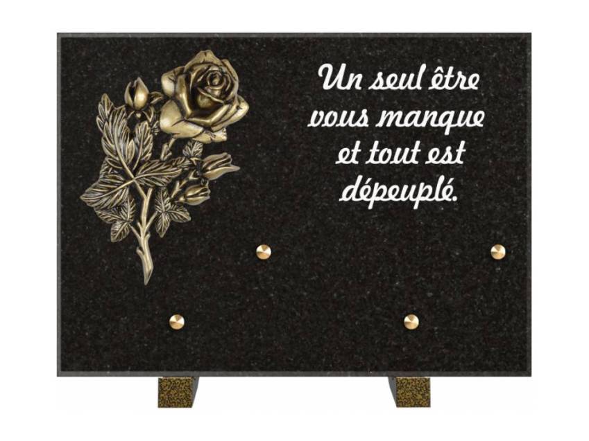 Granite Rectangle Aesthetic Plaque.