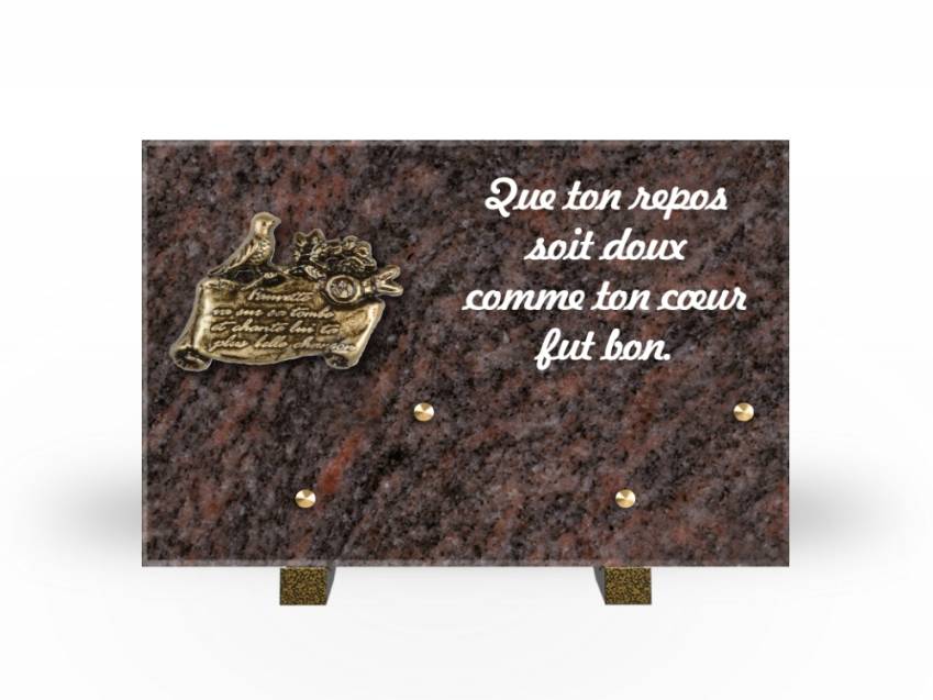 Granite Rectangle Aesthetic Plaque.