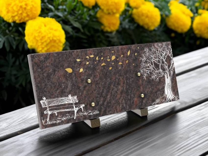 Poetic Granite Rectangle Plaque.