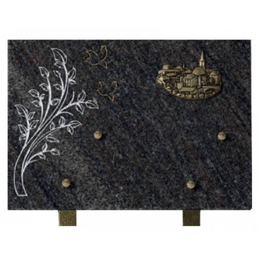 Plaque Granit Rectangle souvenir