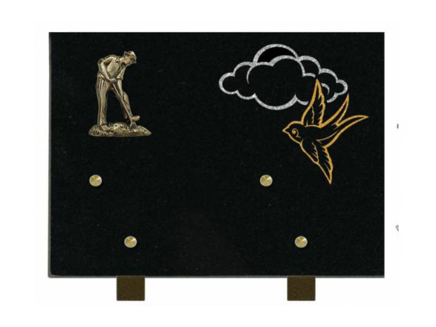 Granite Rectangle Souvenir Plaque.