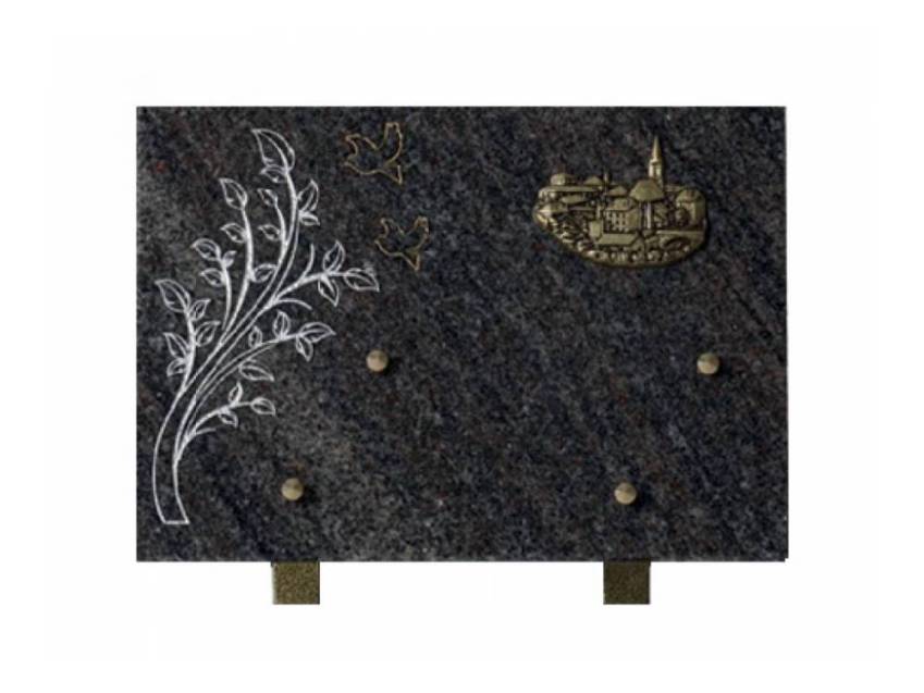 Granite Rectangle Souvenir Plaque.