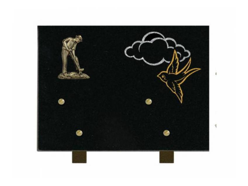 Granite Rectangle Souvenir Plaque.