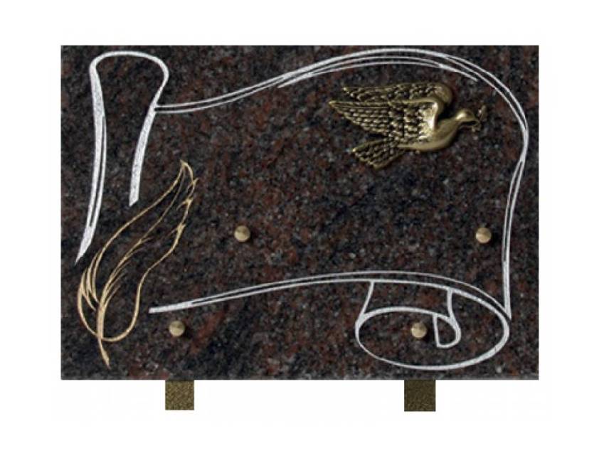 Granite Rectangle Souvenir Plaque.