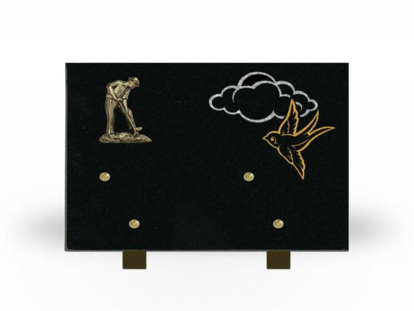 Granite Rectangle Souvenir Plaque.