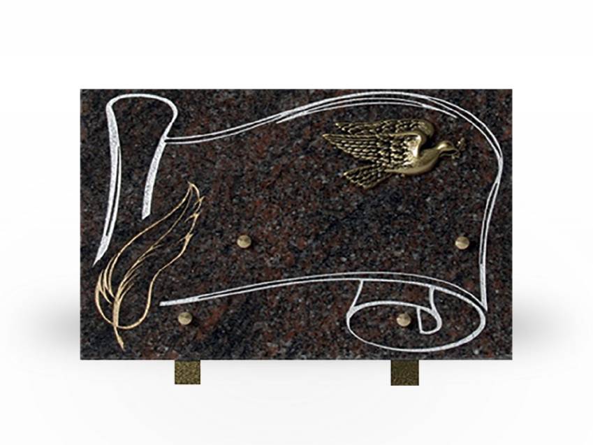 Plaque Granit Rectangle souvenir