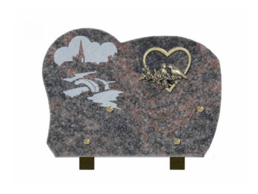 Handmade Granite Memorial Plaque