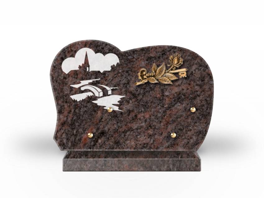 Handmade Granite Memorial Plaque