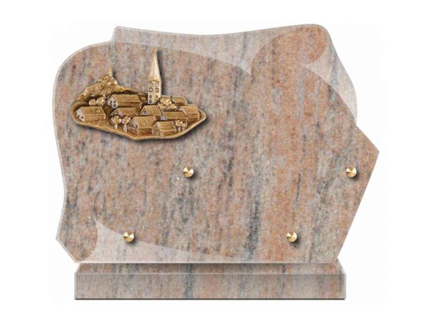 Handmade Granite Memorial Plaque