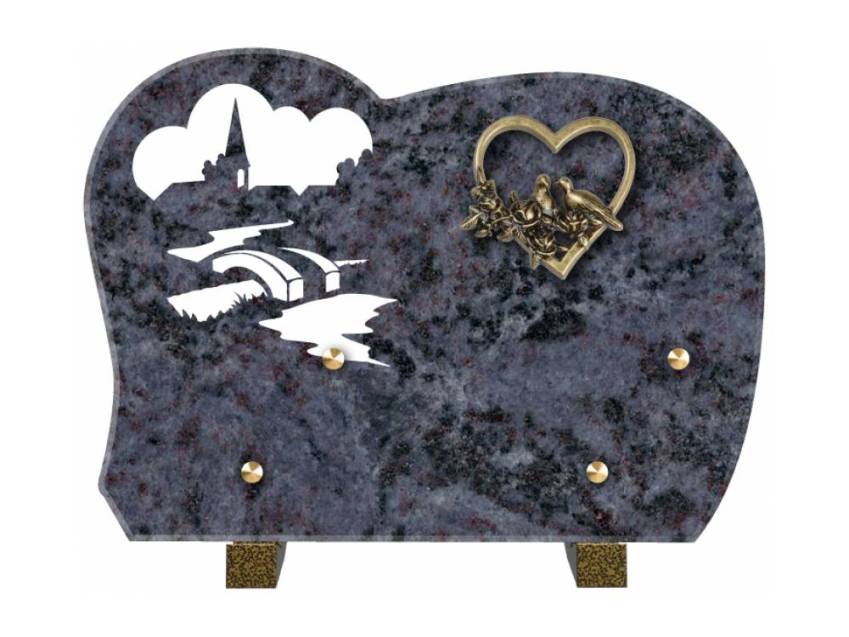 Handmade Granite Memorial Plaque