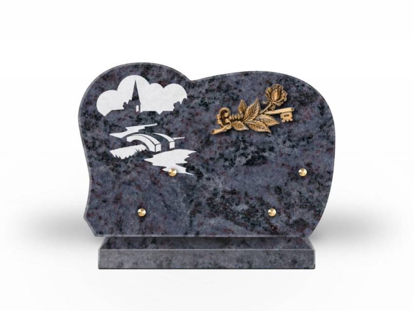 Handmade Granite Memorial Plaque