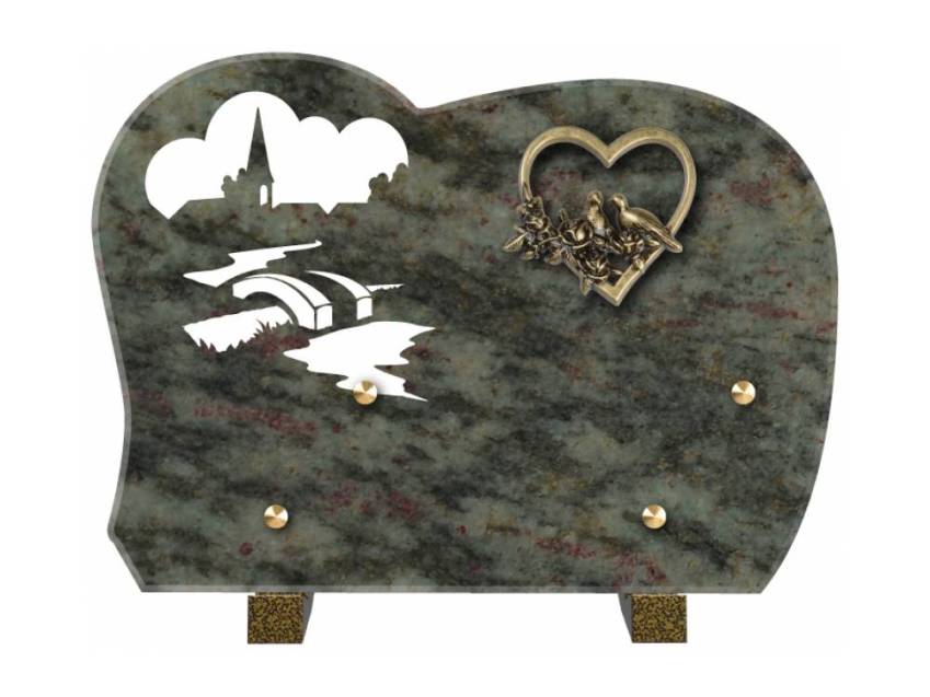 Handmade Granite Memorial Plaque