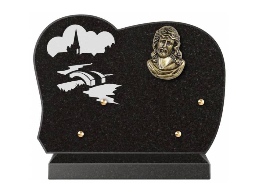 Handmade Granite Memorial Plaque