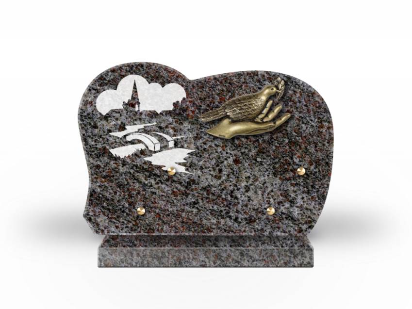 Handmade Granite Memorial Plaque