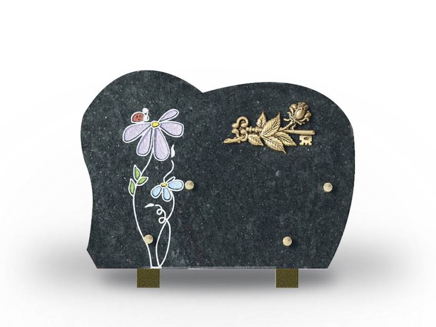 Symbolic Granite Rectangle Plaque.