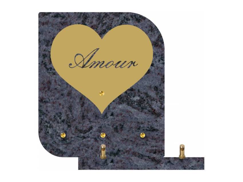 Handmade rustic granite plaque.