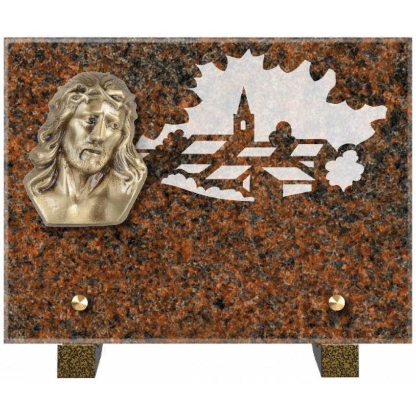 Obsidian mortuary plaque