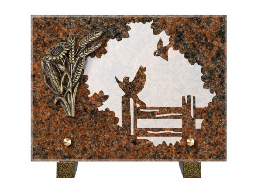 Obsidian mortuary plaque