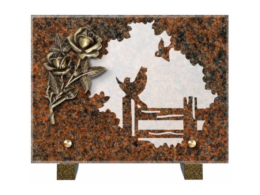 Obsidian mortuary plaque