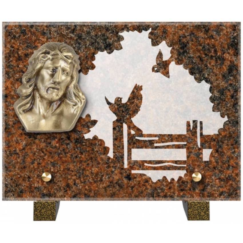 Obsidian mortuary plaque