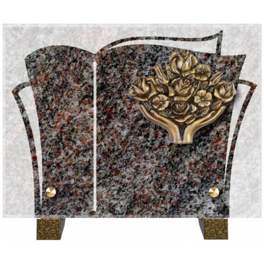Plaque mortuaire obsidiana