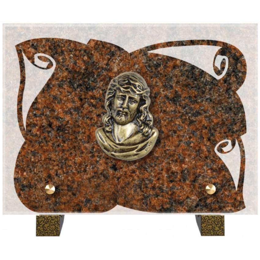 Obsidian mortuary plaque