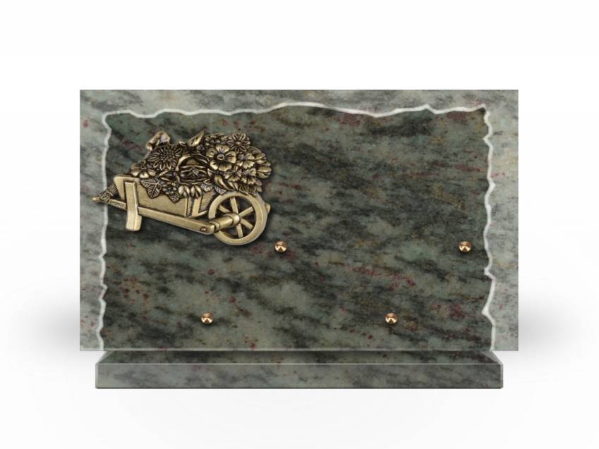 Artistic Granite Rectangle Plaque.