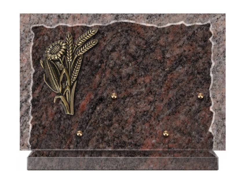 Artistic Granite Rectangle Plaque.