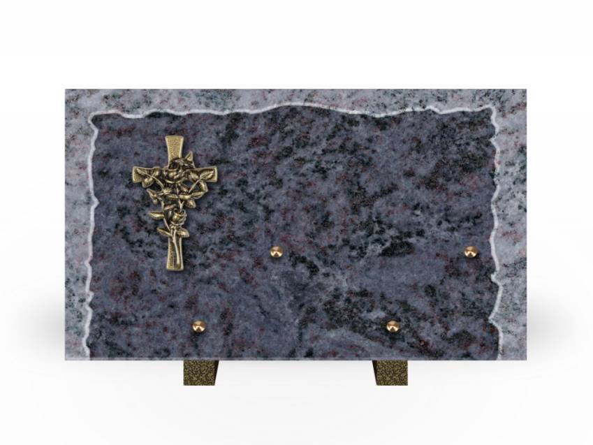 Artistic Granite Rectangle Plaque.