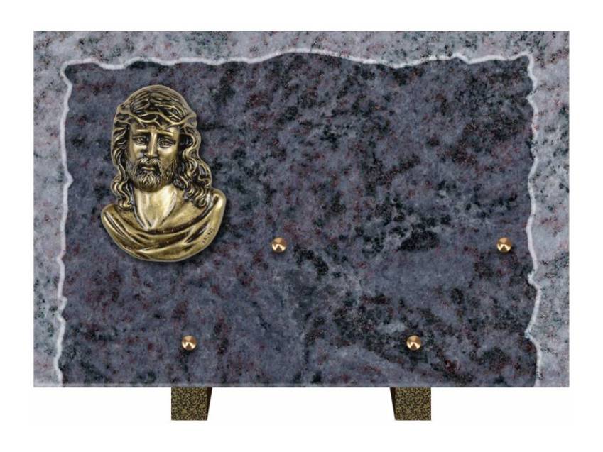 Artistic Granite Rectangle Plaque.