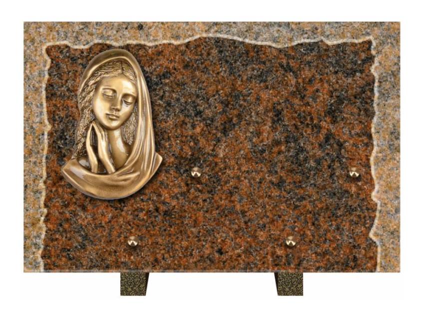 Artistic Granite Rectangle Plaque.