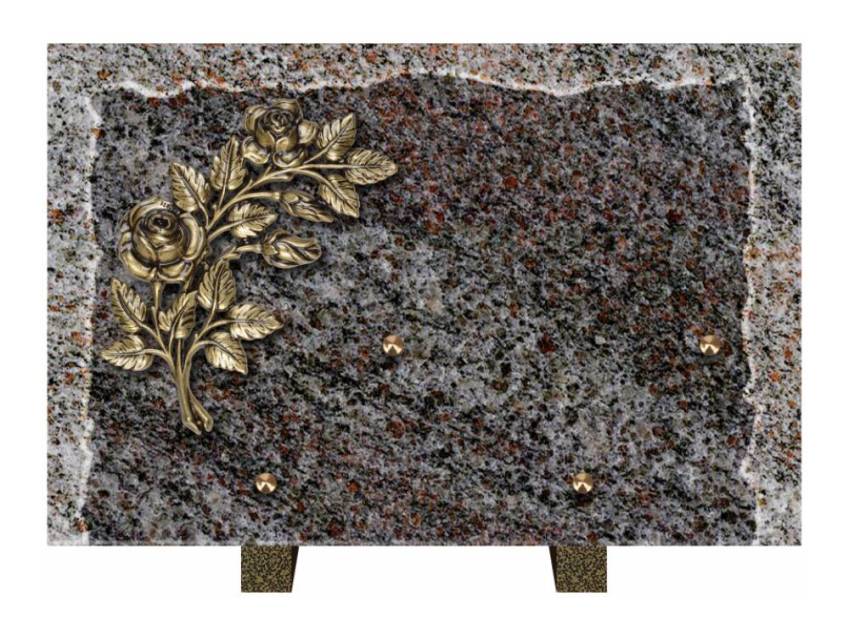 Artistic Granite Rectangle Plaque.