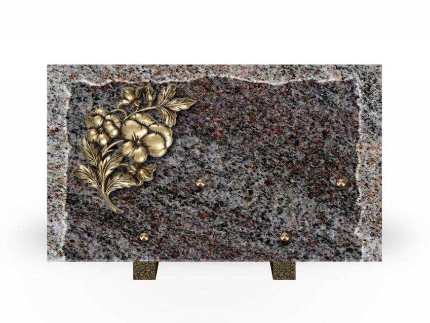 Artistic Granite Rectangle Plaque.