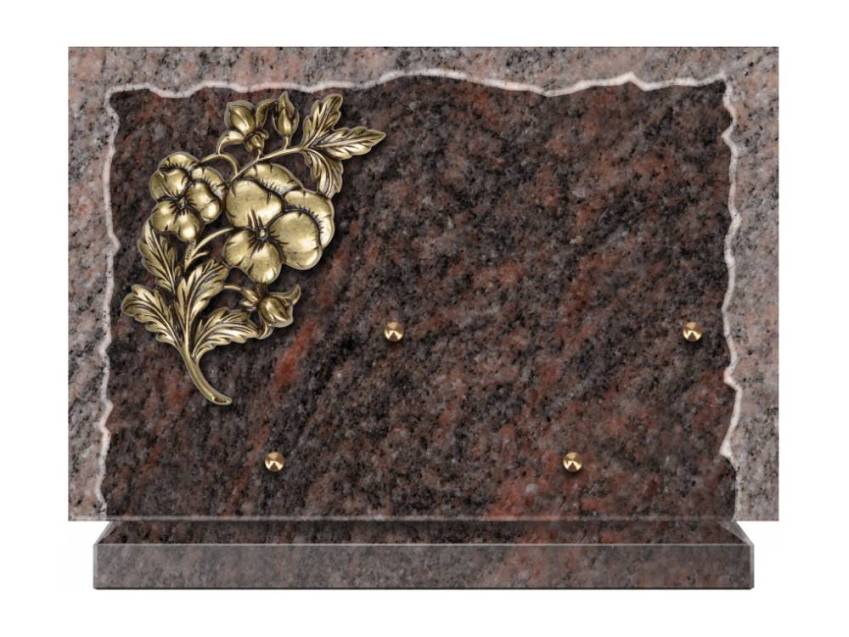 Artistic Granite Rectangle Plaque.