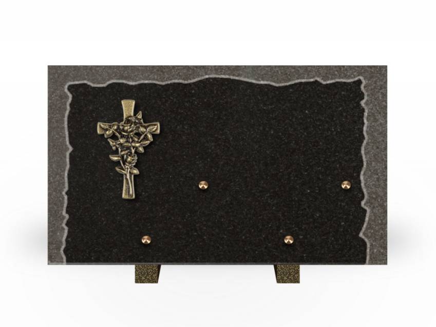 Artistic Granite Rectangle Plaque.