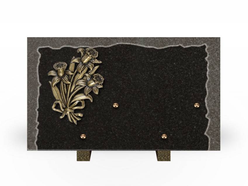 Artistic Granite Rectangle Plaque.