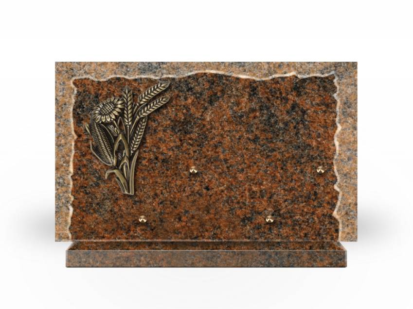 Artistic Granite Rectangle Plaque.