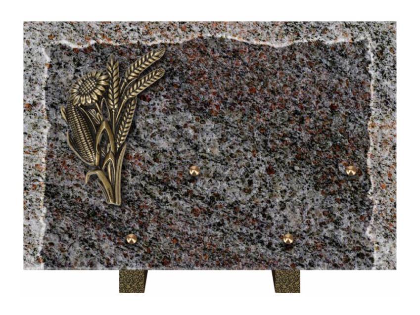 Artistic Granite Rectangle Plaque.