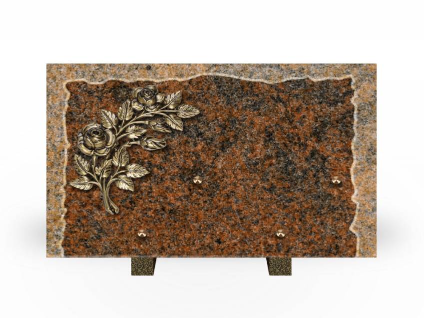 Artistic Granite Rectangle Plaque.