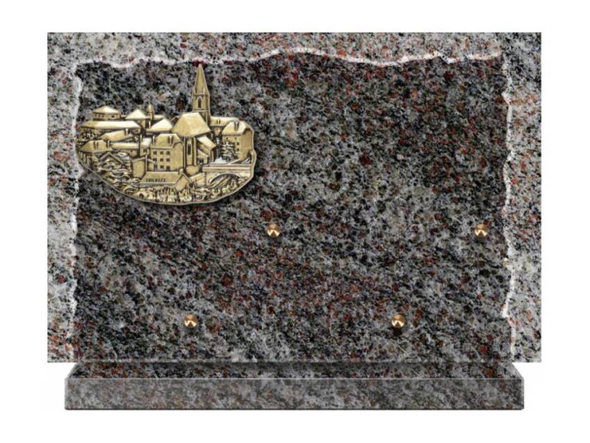 Artistic Granite Rectangle Plaque.