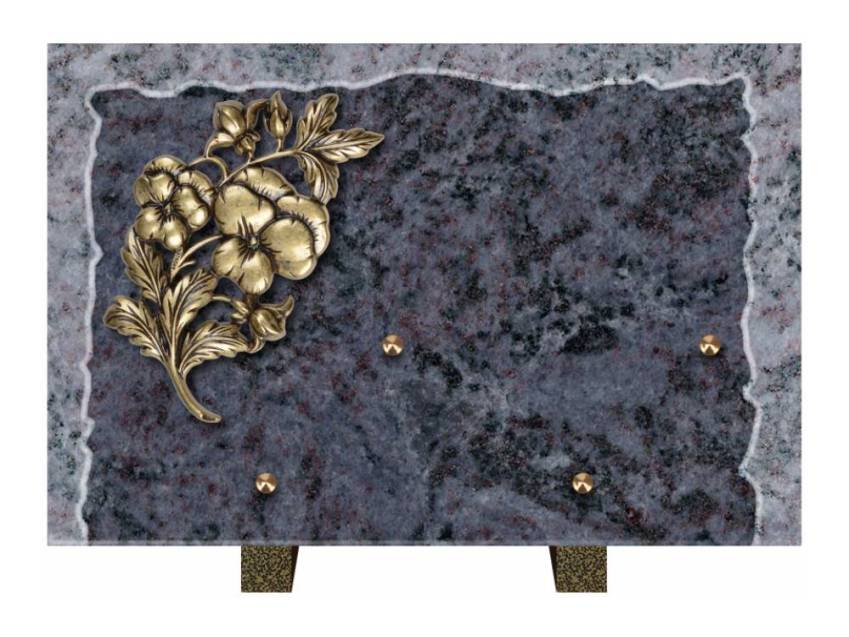 Artistic Granite Rectangle Plaque.