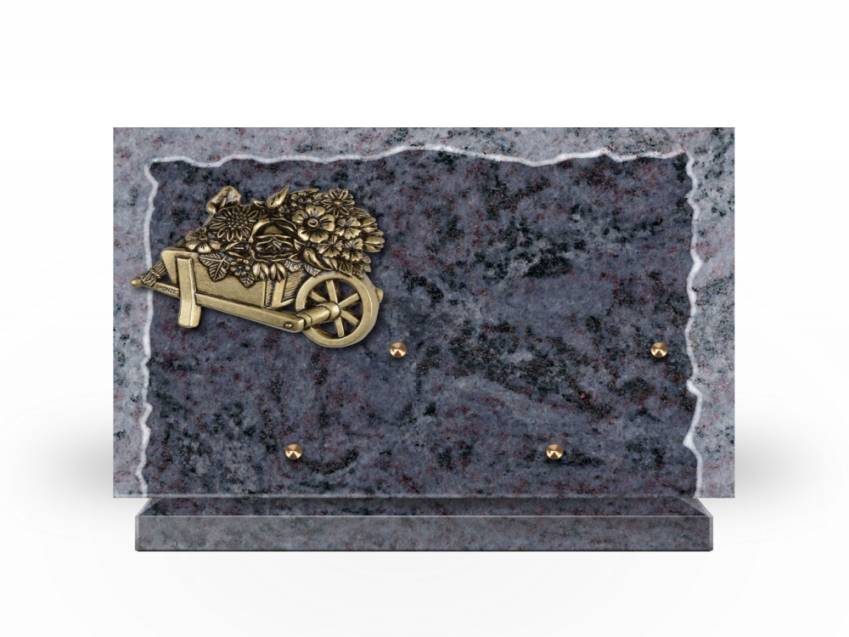 Artistic Granite Rectangle Plaque.