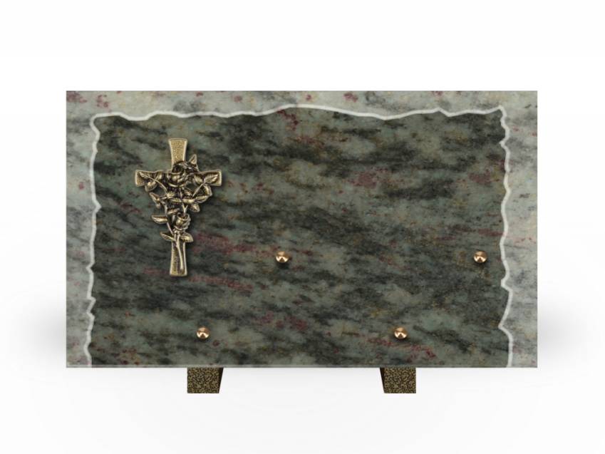 Artistic Granite Rectangle Plaque.